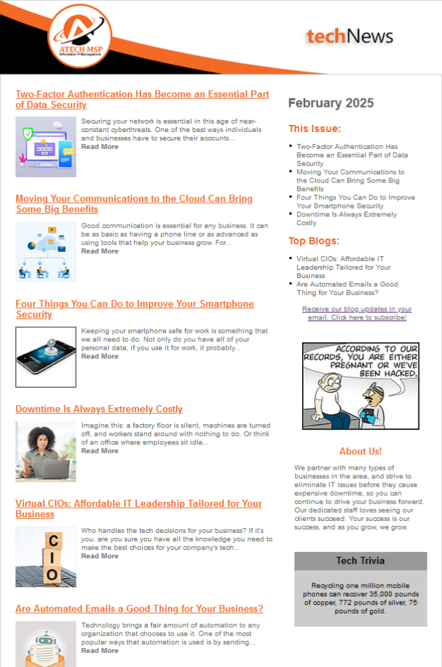 February 2025 Newsletter