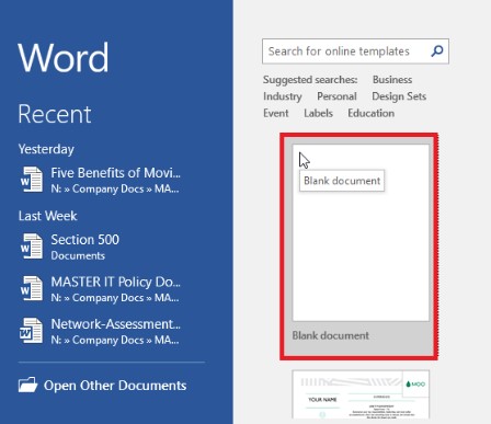 how to create letterhead in word